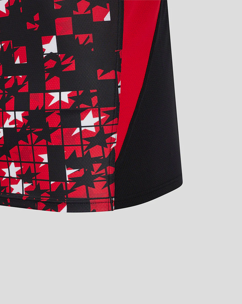 Saracens Men's 24/25 Matchday Short Sleeve Tee - Black/Red - Image 3
