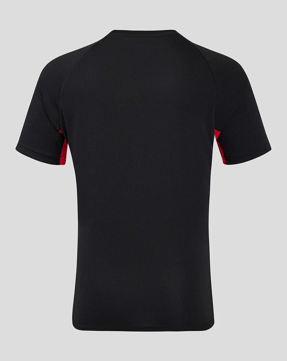 Saracens Men's 24/25 Matchday Short Sleeve Tee - Black/Red - Image 5
