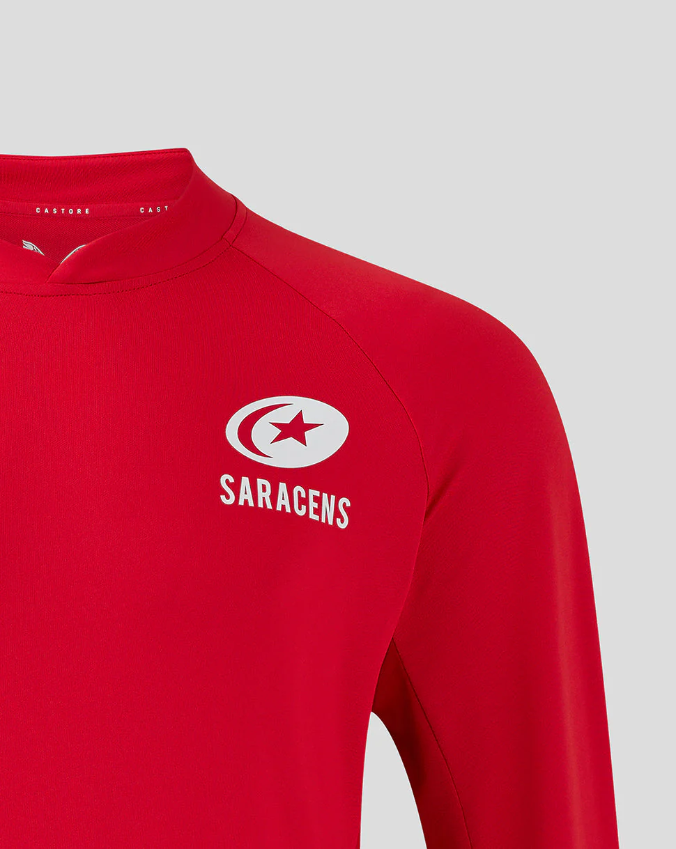 Saracens Men's 24/25 Training Midlayer - Red - Image 2