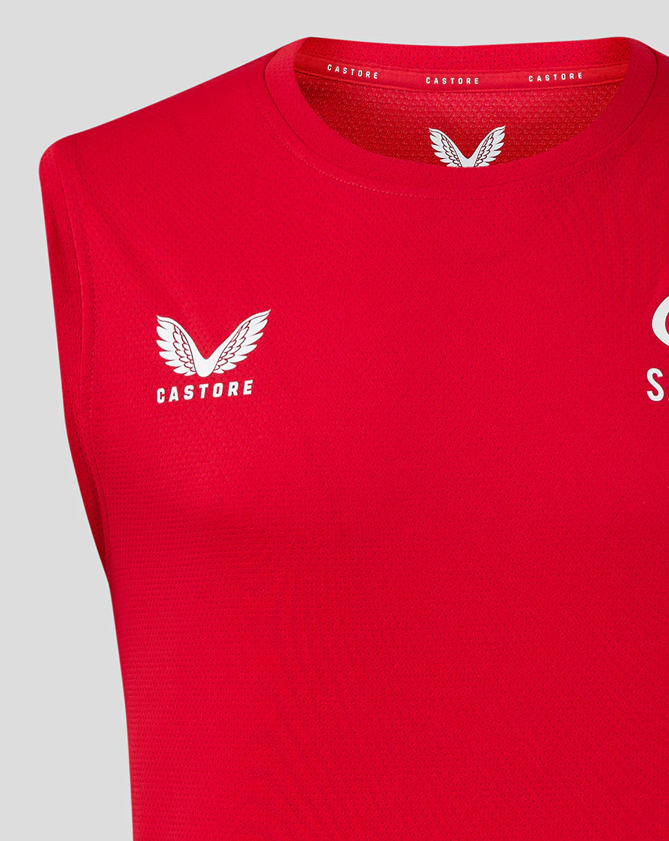 Saracens Men's 24/25 Training Vest - Red - Image 3