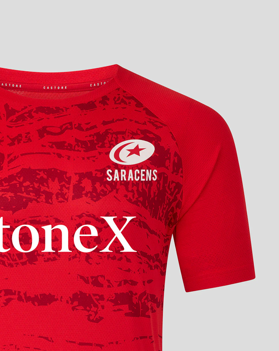 Saracens Men's 25/26 Matchday Short Sleeve Tee - Image 3