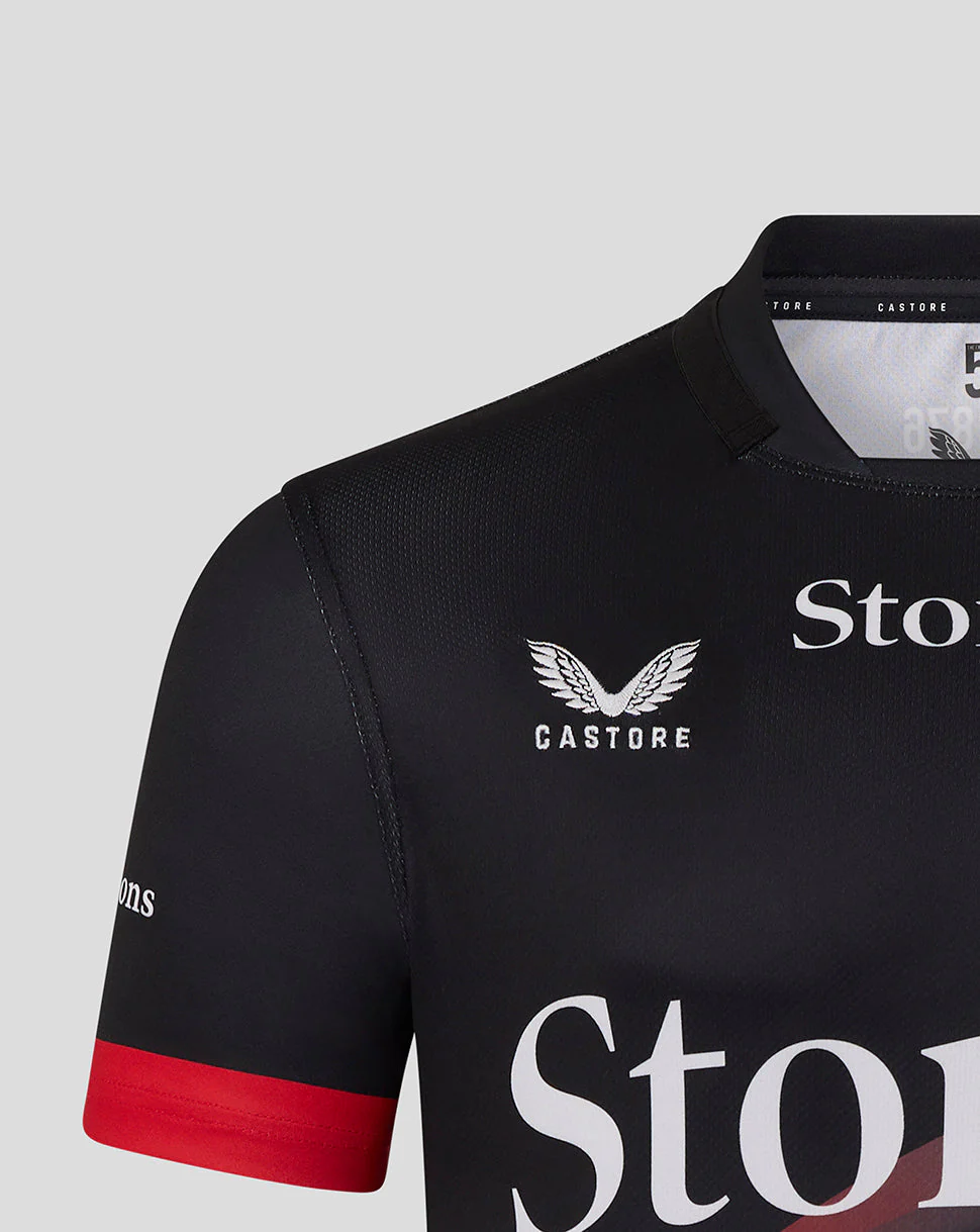 Saracens Mens 25/26 Replica Home Shirt - Image 3
