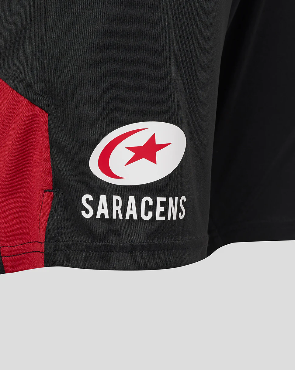 Saracens Men's 25/26 Training Knit Shorts - Caviar - Image 3