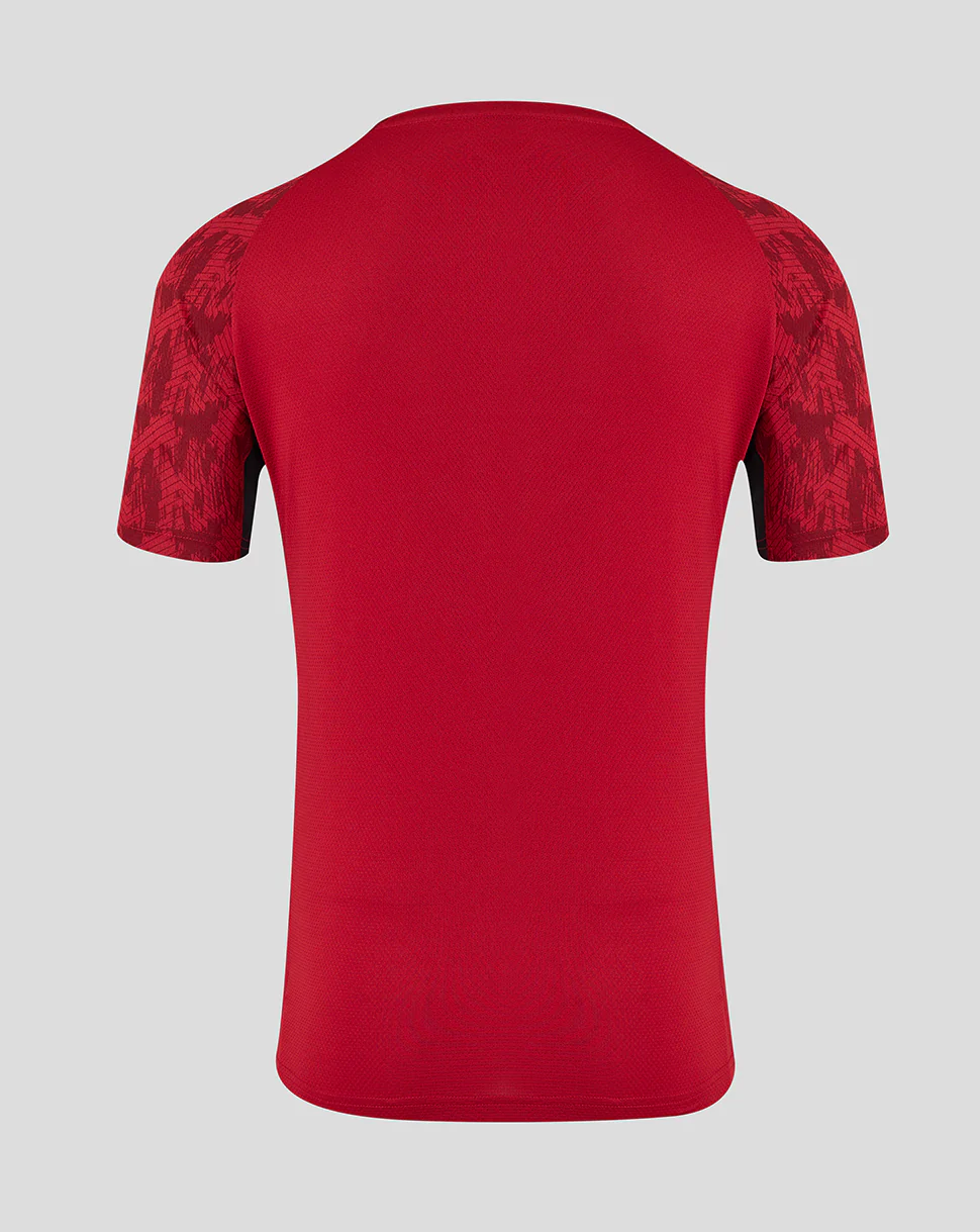 Saracens Men's 25/26 Training Short Sleeve Tee - Rhythmic Red - Image 2