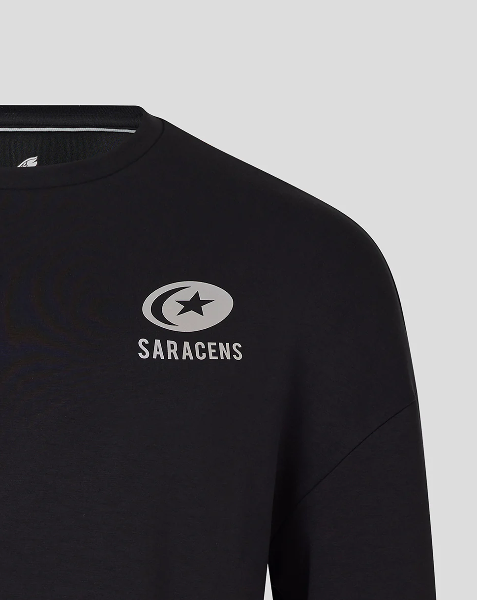 Saracens Unisex 25/26 Travel Crew Sweatshirt - Image 3