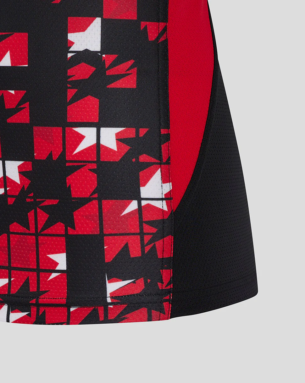 Saracens Women's 24/25 Matchday Long Sleeve Tee - Black/Red - Image 3
