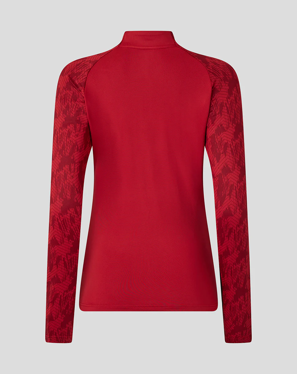 Saracens Women's 25/26 Training 1/4 Zip - Rhymthic Red - Image 2