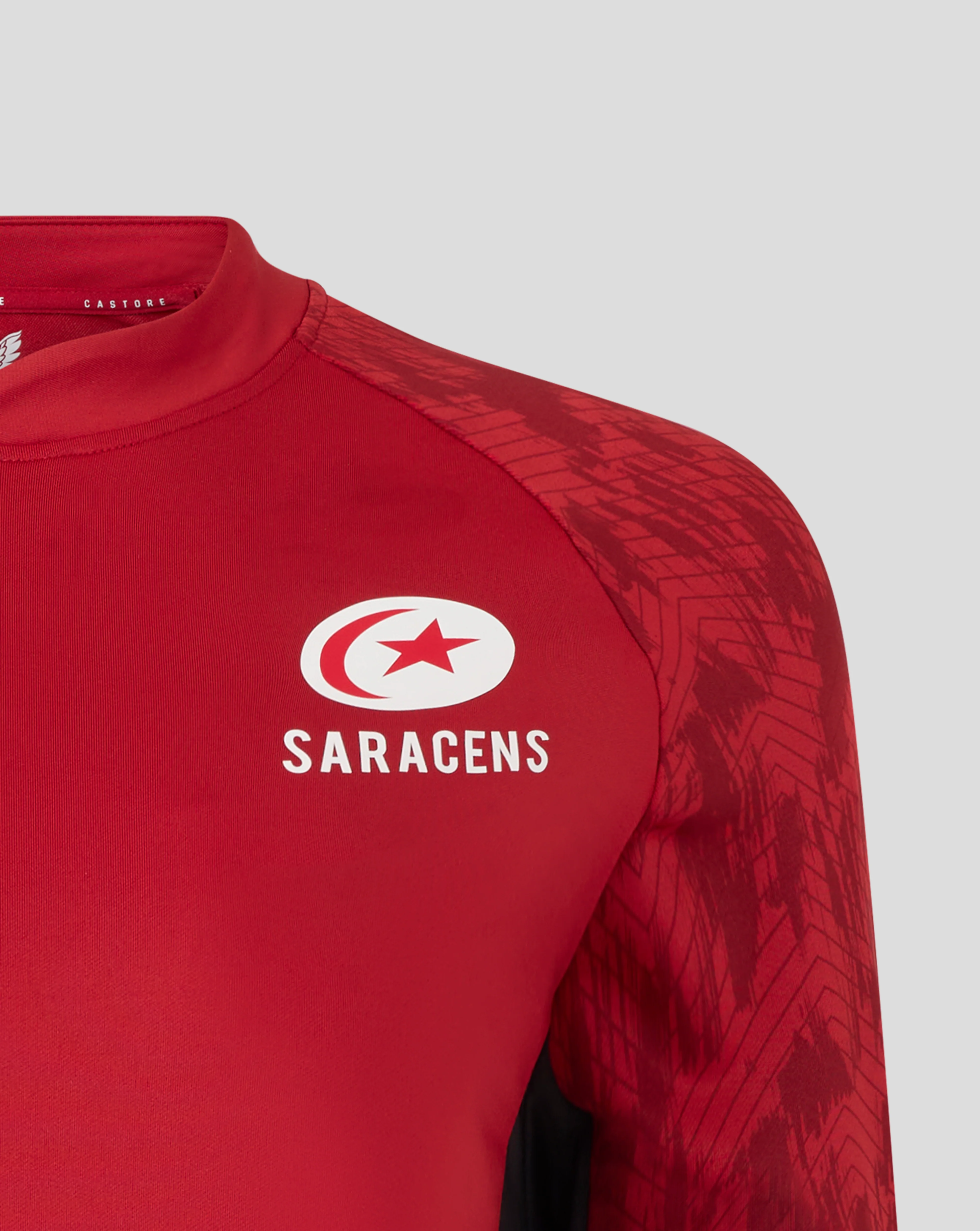 Saracens Women's 25/26 Training Drill Top - Rhymthic Red - Image 3