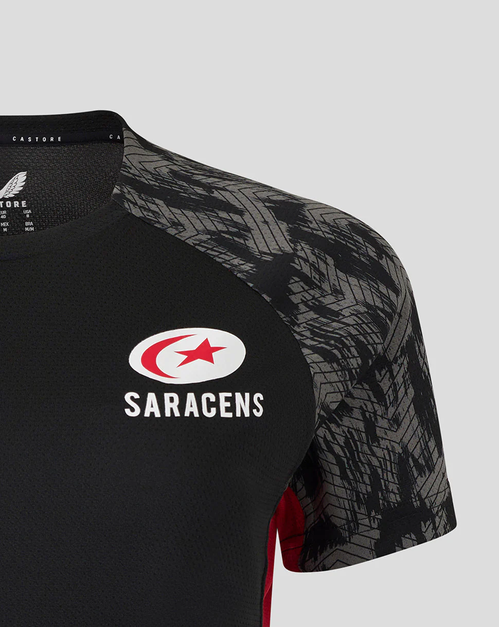 Saracens Women's 25/26 Training Short Sleeve Tee - Caviar - Image 2