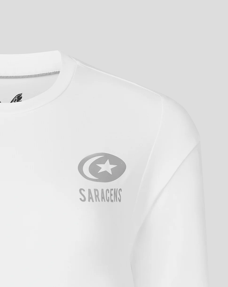 Saracens Women's 25/26 Travel Short Sleeve Tee - White - Image 3