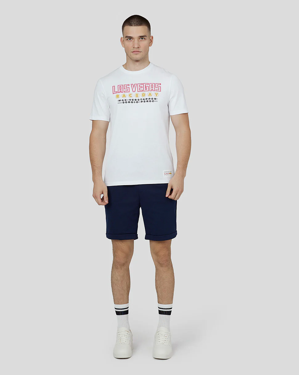 Oracle Red Bull Racing Unisex Short Sleeve T-Shirt Las Vegas - White - Image 5