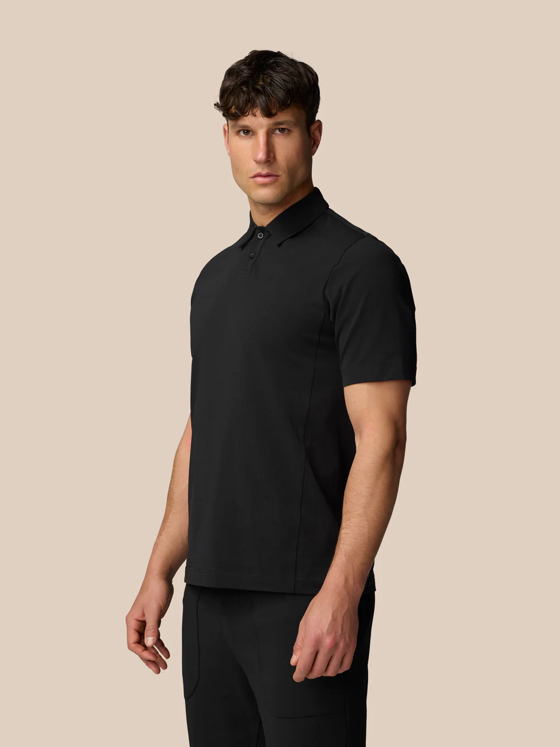 Travel Polo - Black - Image 3