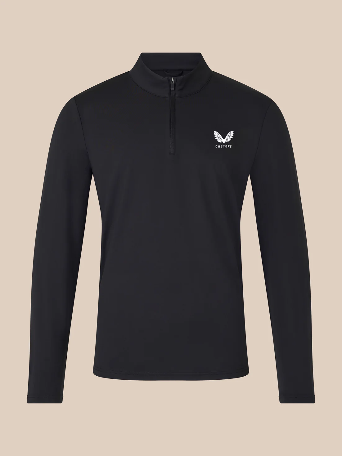 Unisex 1/4 Zip - Black/ White