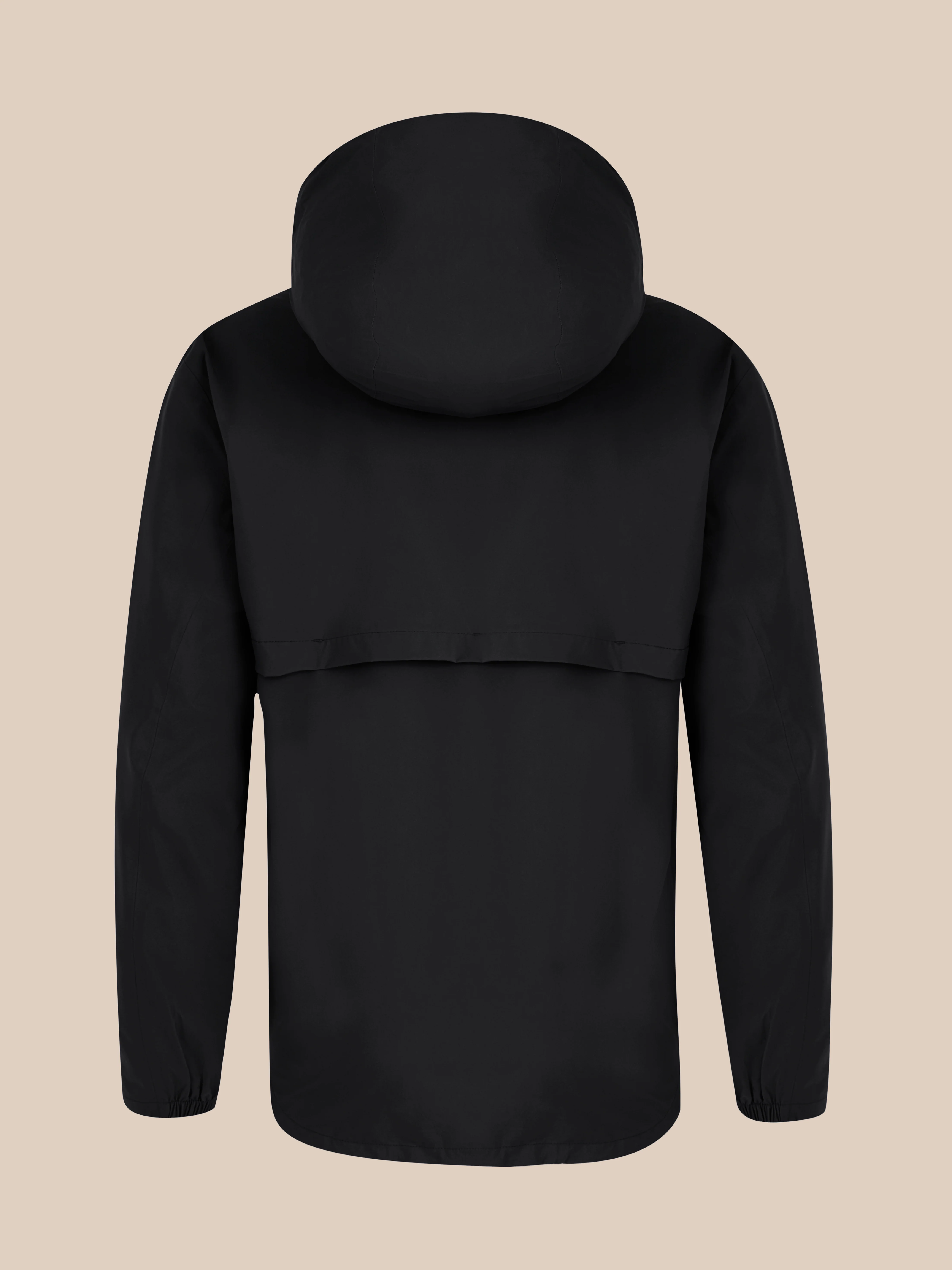 Unisex Waterproof Jacket - Black - Image 2