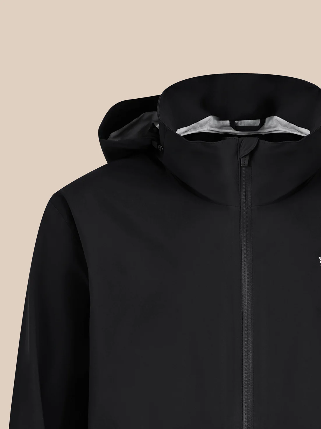 Unisex Waterproof Jacket - Black - Image 3