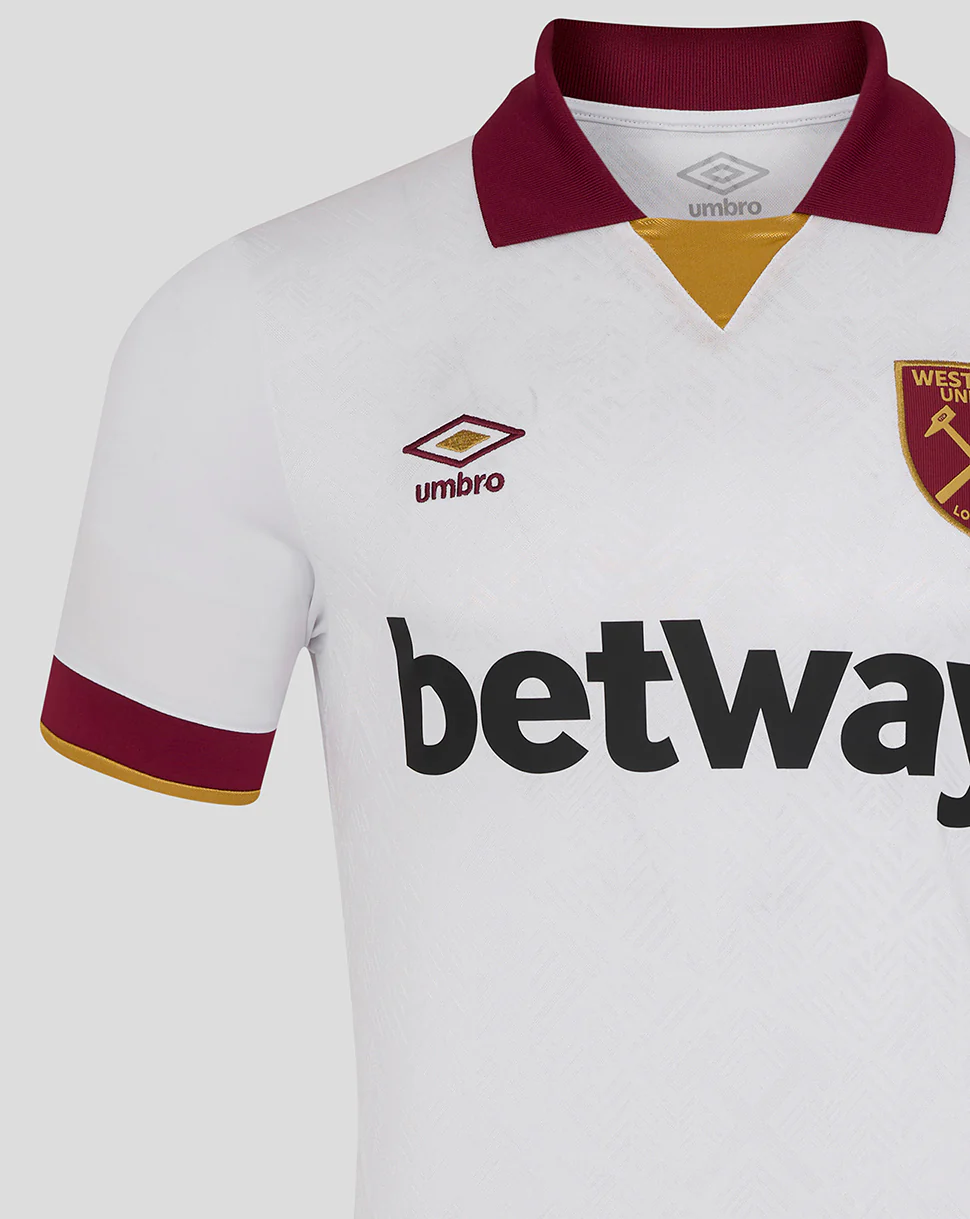 West Ham 24/25 Men's Third Jersey ss - White - Image 5