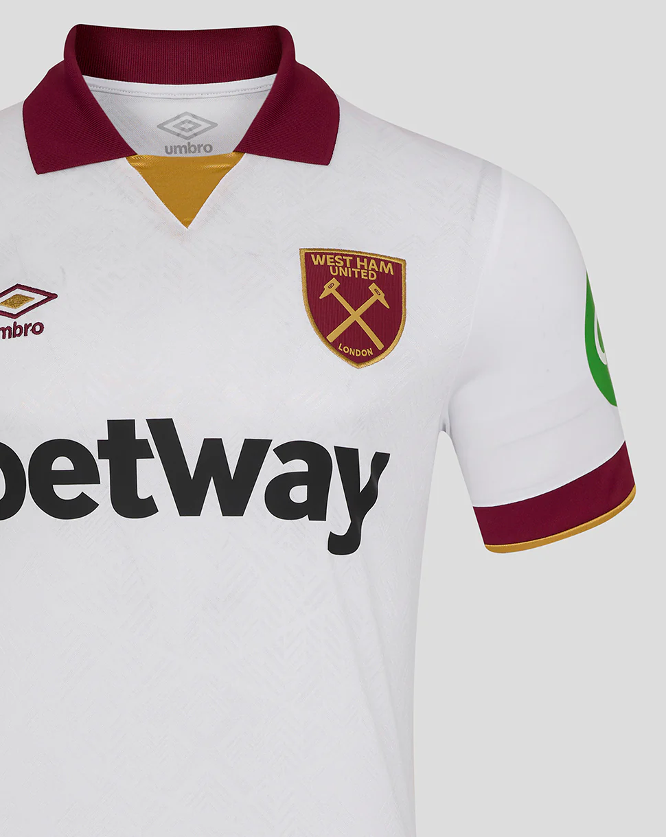 West Ham 24/25 Men's Third Jersey ss - White - Image 6