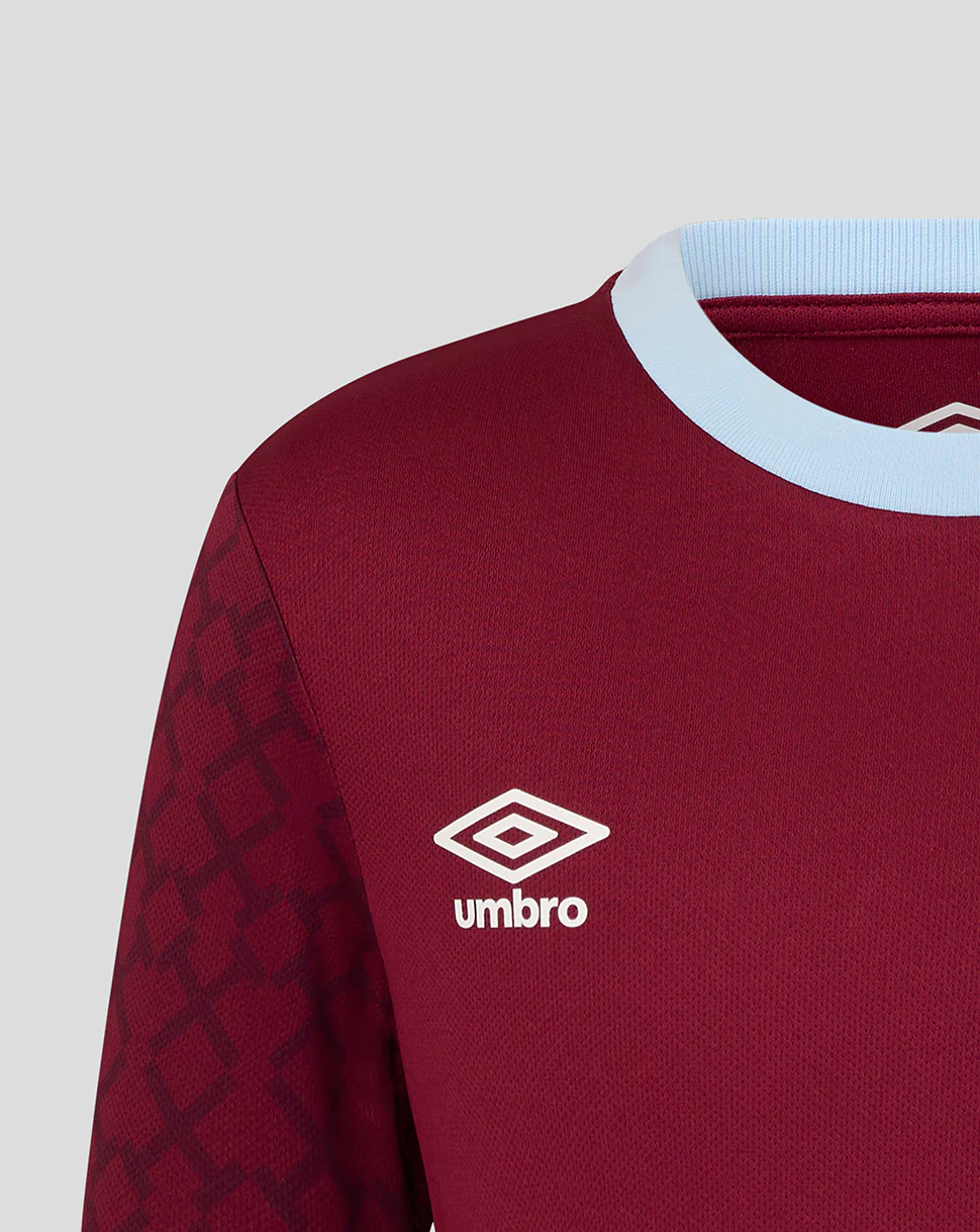 West Ham Junior Home 25/26 Pre Match Short Sleeve Shirt - Image 4