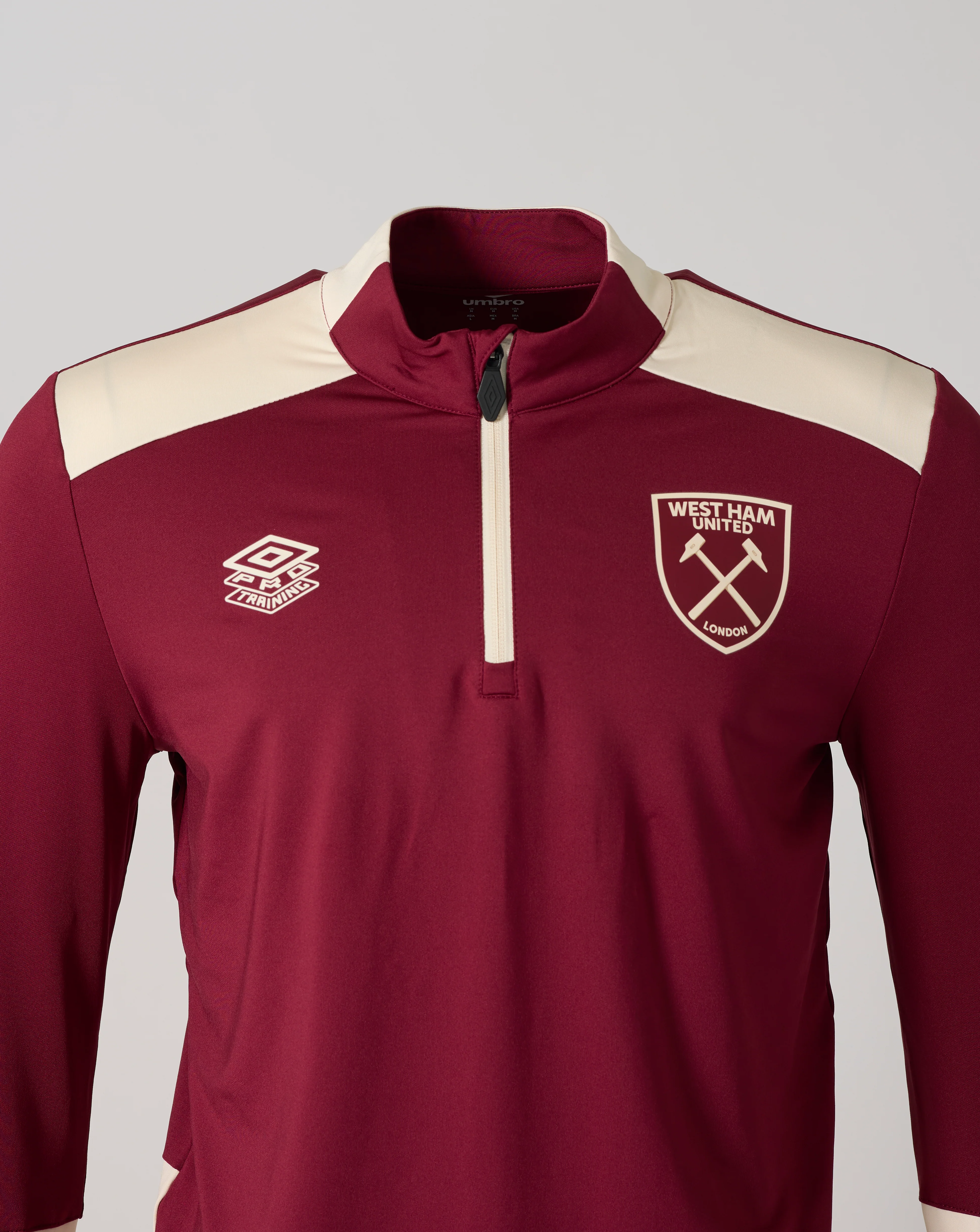 West Ham Men's 25/26 Pro Training Midlayer Top - Rhododendron - Image 3