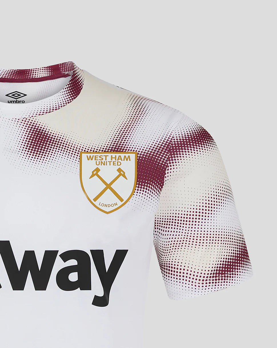 West Ham 24/25 Men's Warm Up Jersey - White - Image 3