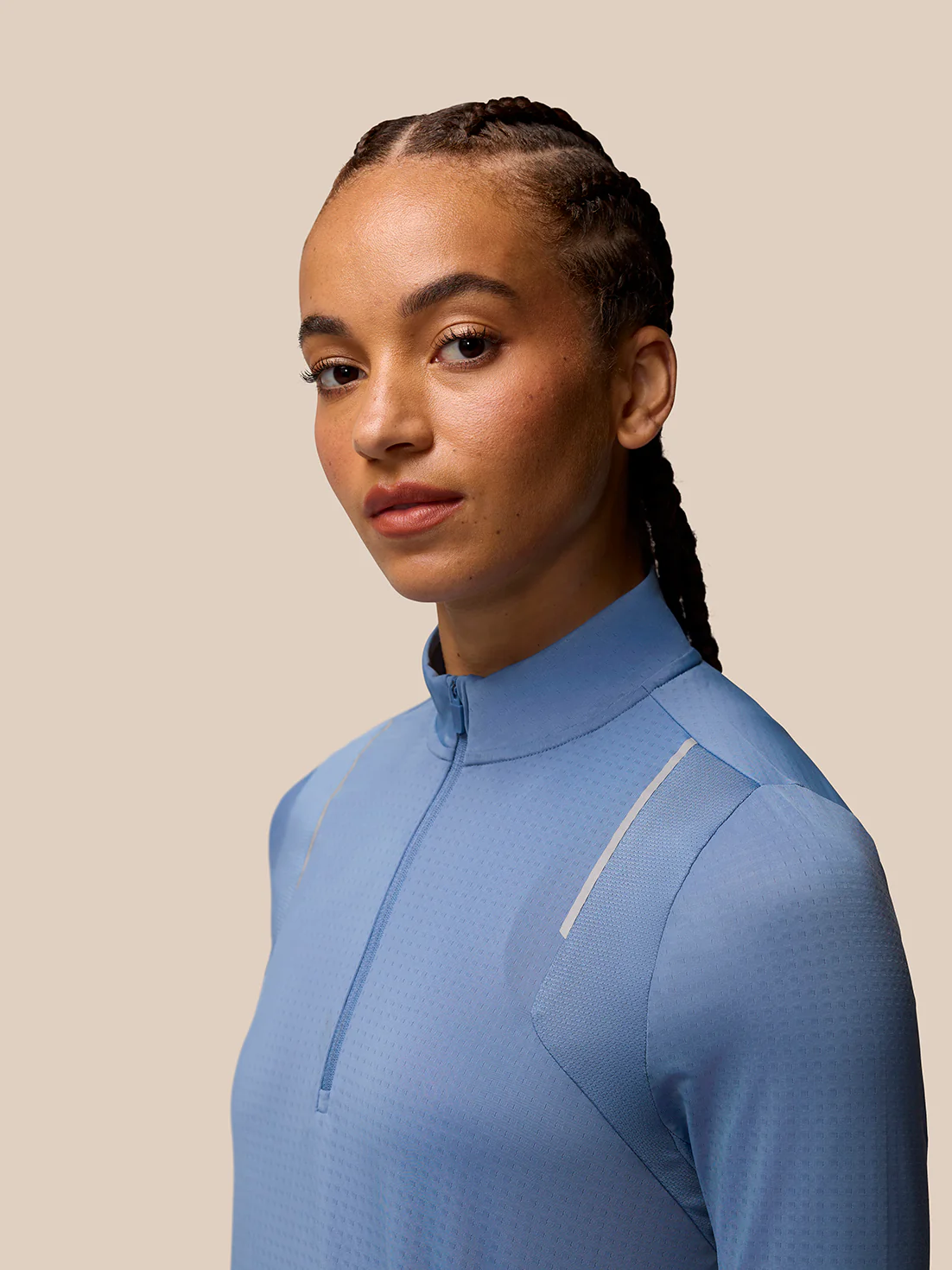 Apex Training 1/4 Zip Top- Light Blue - Image 4