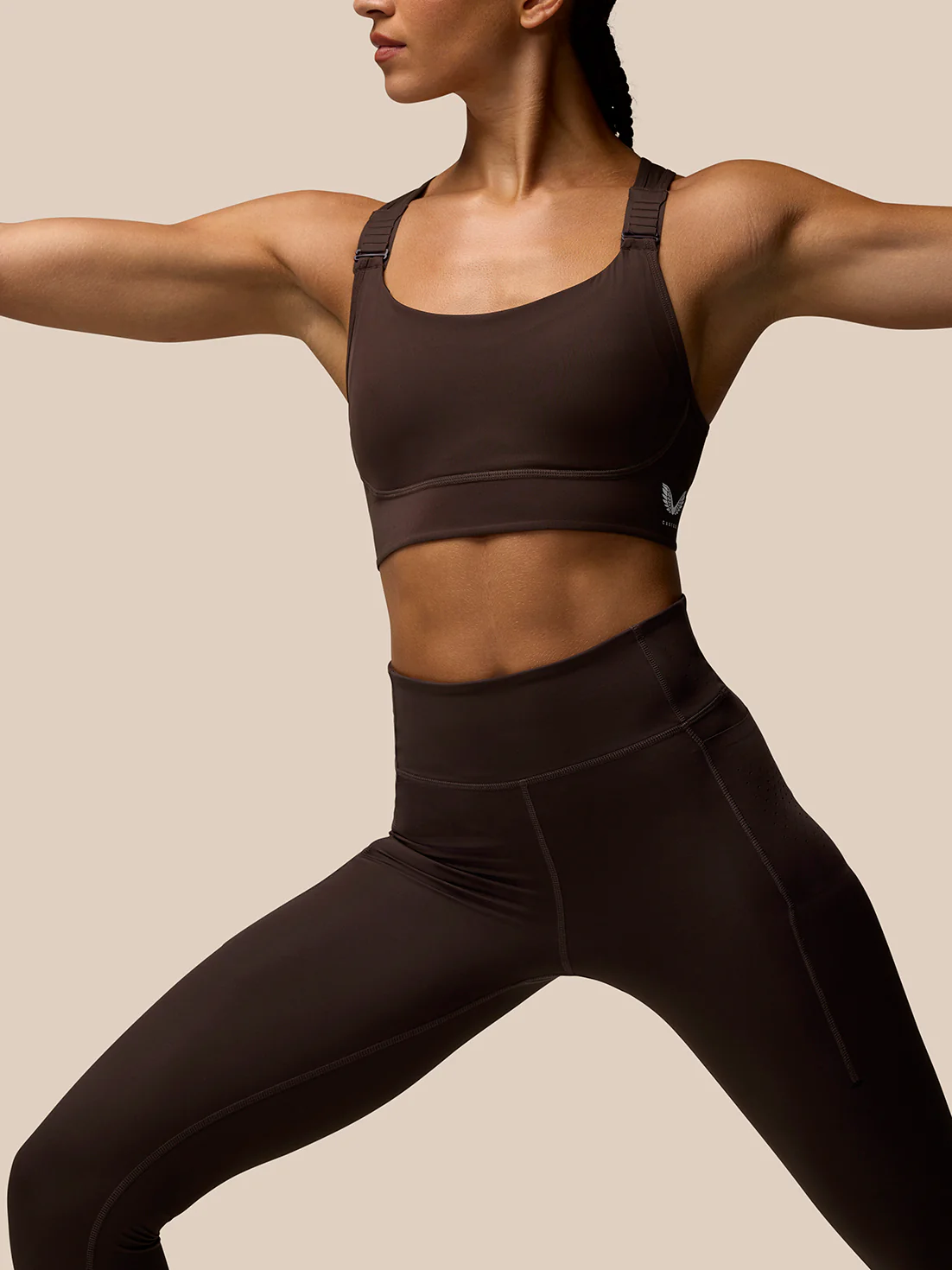 Zone Training Leggings - Brown - Image 5