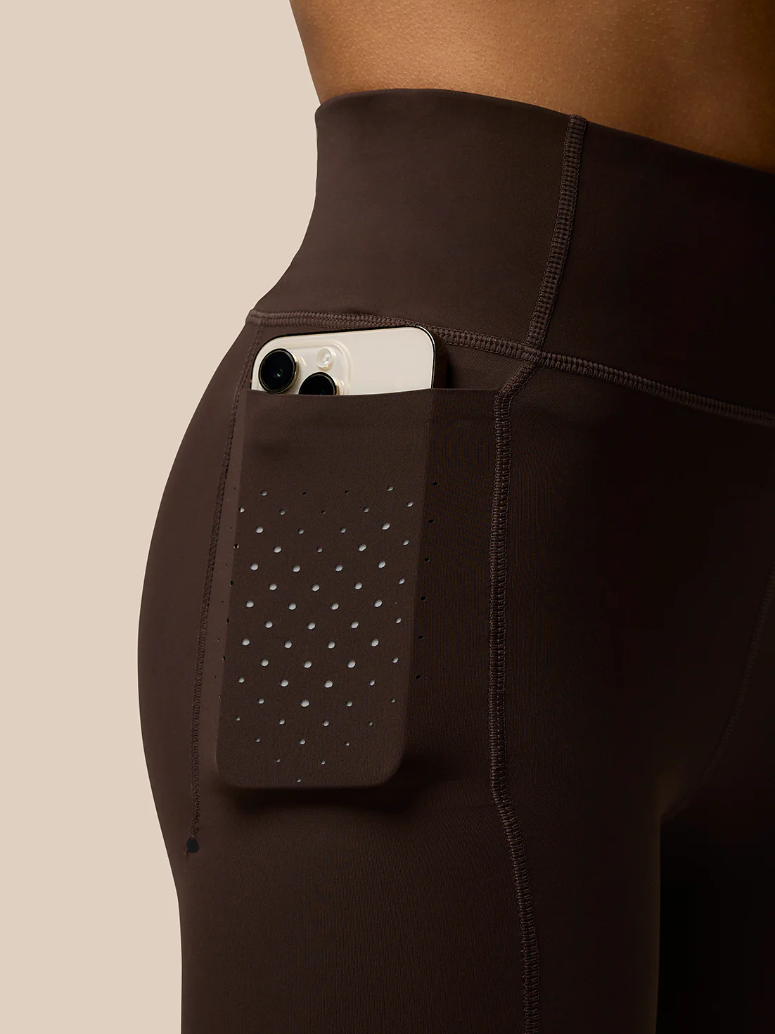 Zone Training Leggings - Brown - Image 6