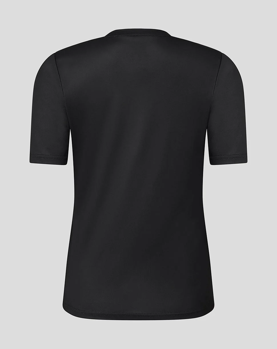 Leicester Tigers Women's 25/26 Warm Up T-Shirt - Black - Image 4