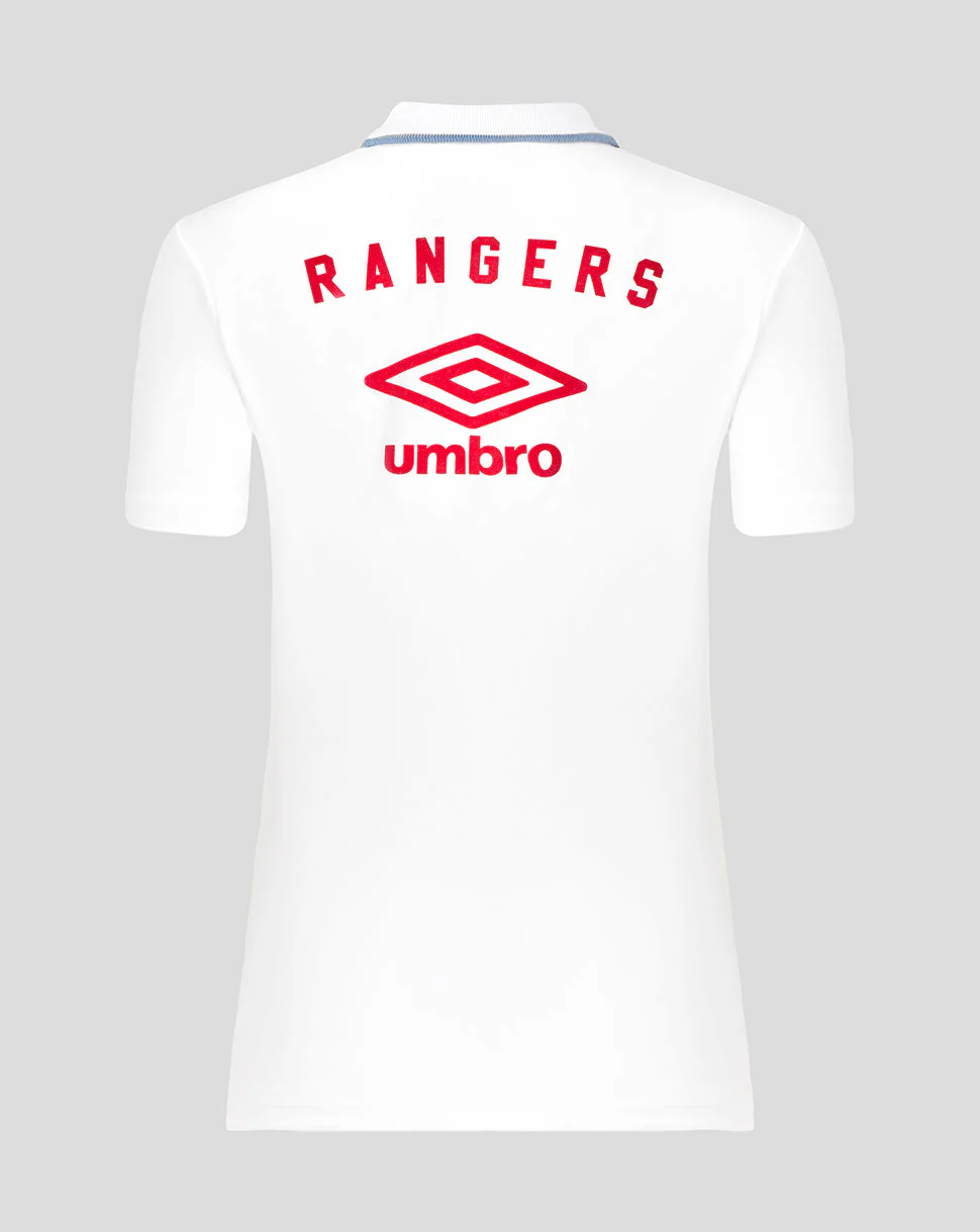 Rangers Women's 25/26 Travel Short Sleeve Polo - White - Image 2