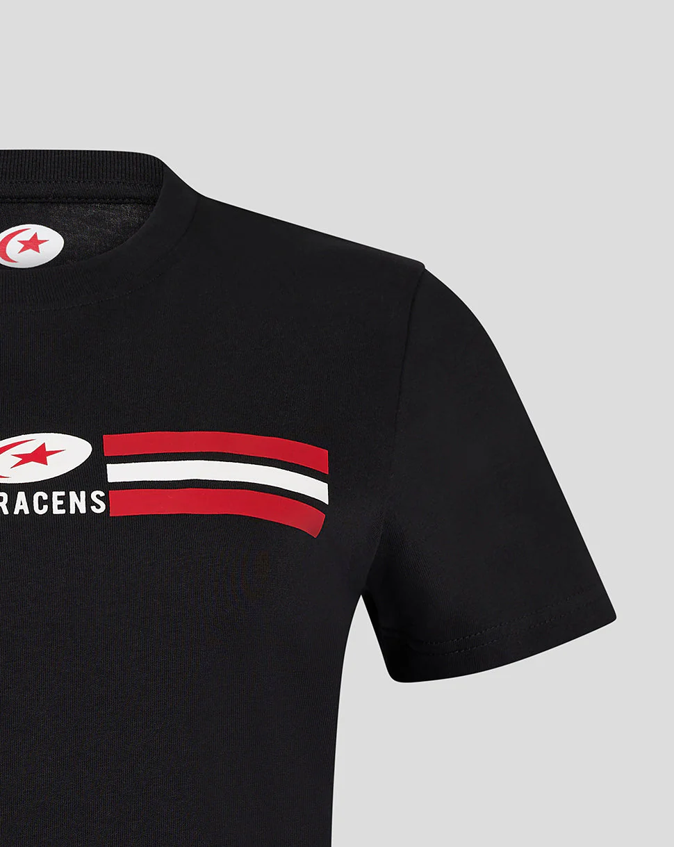 Saracens Women's Classic Cotton Tee - Black - Image 2