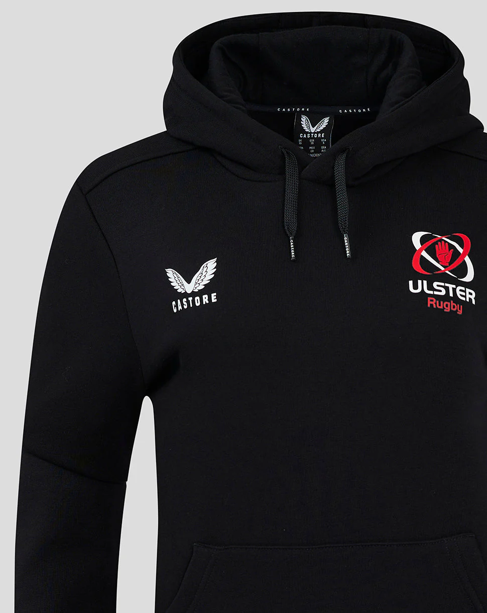 ULSter Womens 24/25 Cotton Rich Brushed Back Hoody - Caviar - Image 3