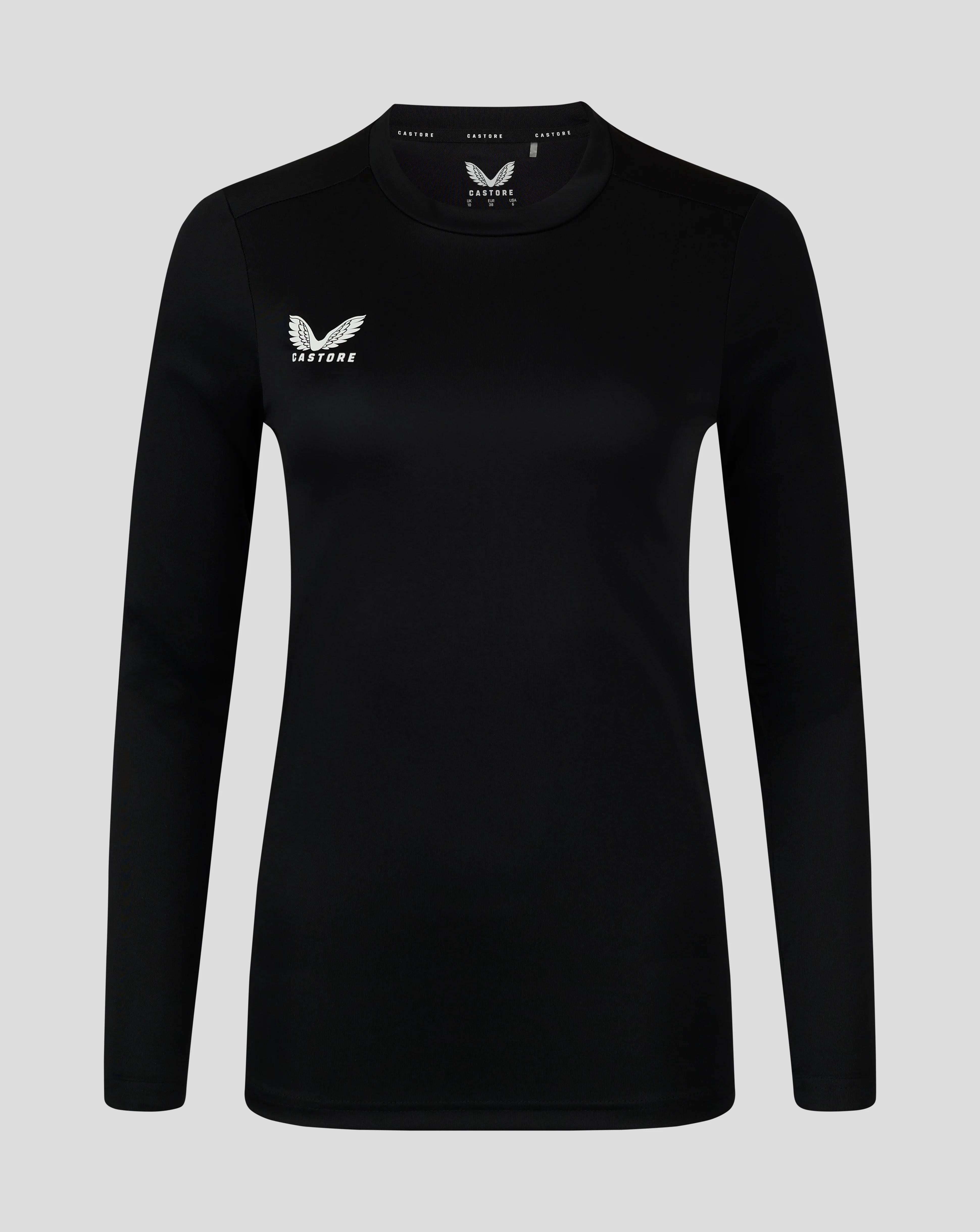 Womens Long Sleeve Performance Tee - Caviar