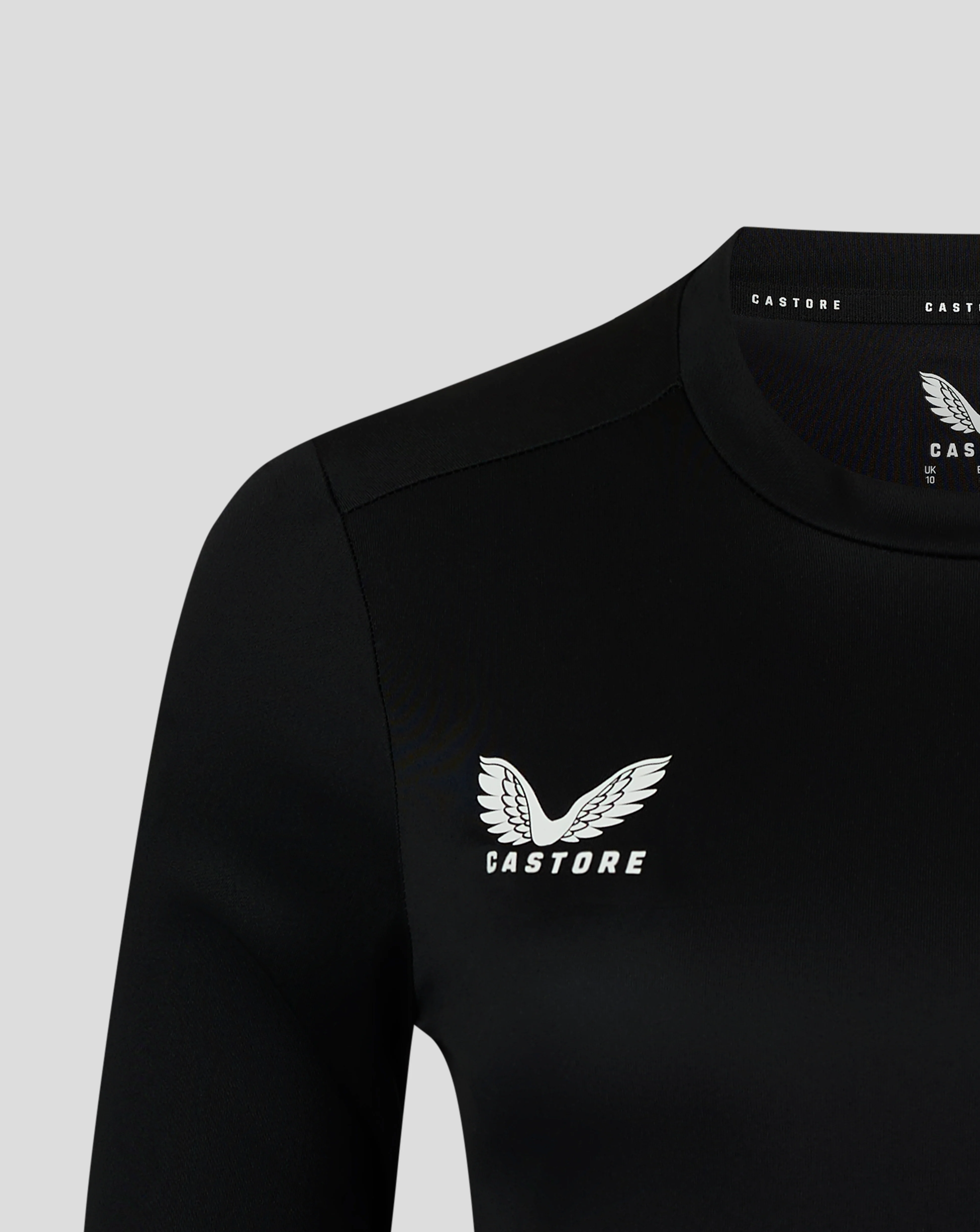 Womens Long Sleeve Performance Tee - Caviar - Image 3