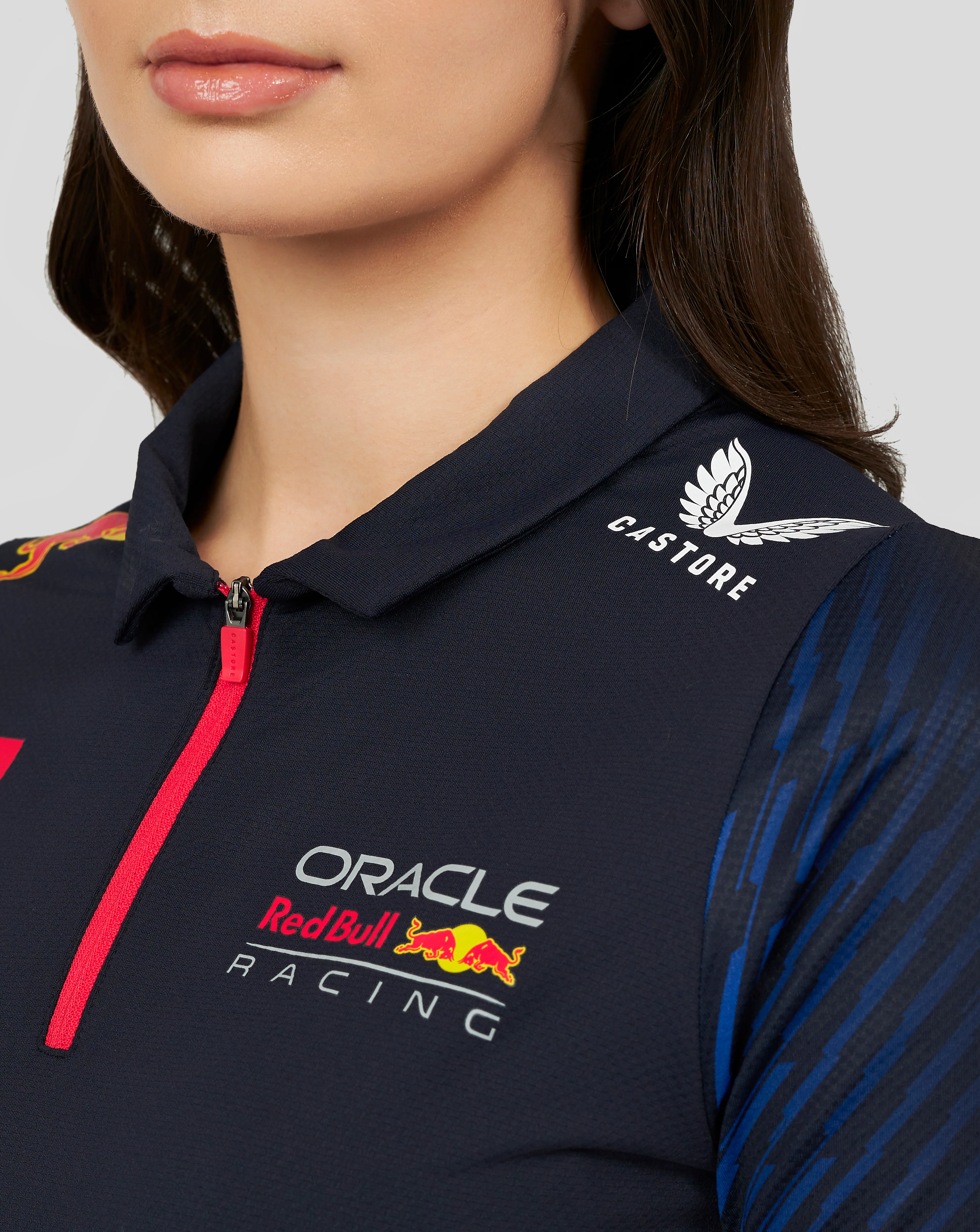 Oracle Red Bull Racing Womens ss Polo Shirt Driver Max Verstappen - Night Sky - Image 4