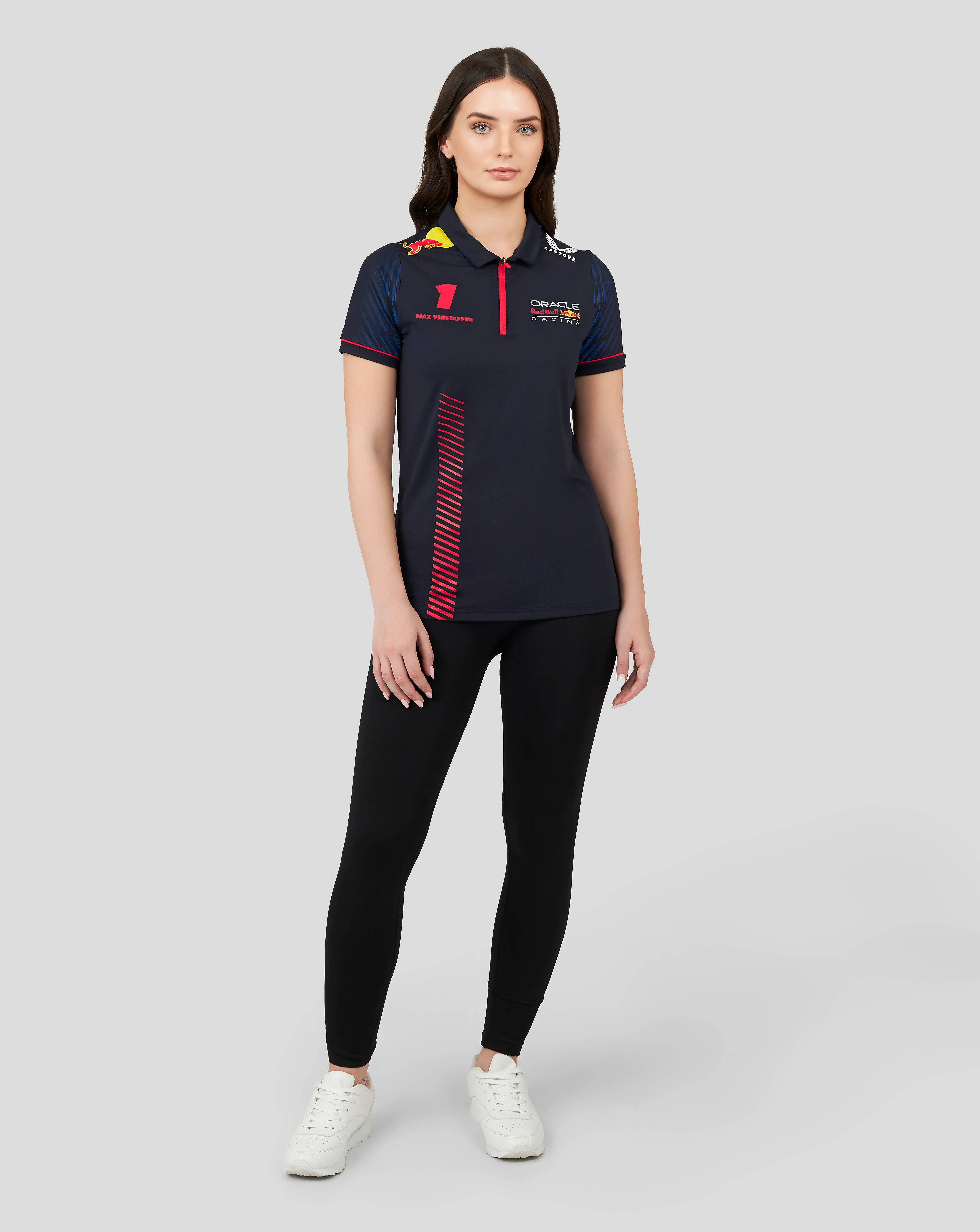 Oracle Red Bull Racing Womens ss Polo Shirt Driver Max Verstappen - Night Sky - Image 5