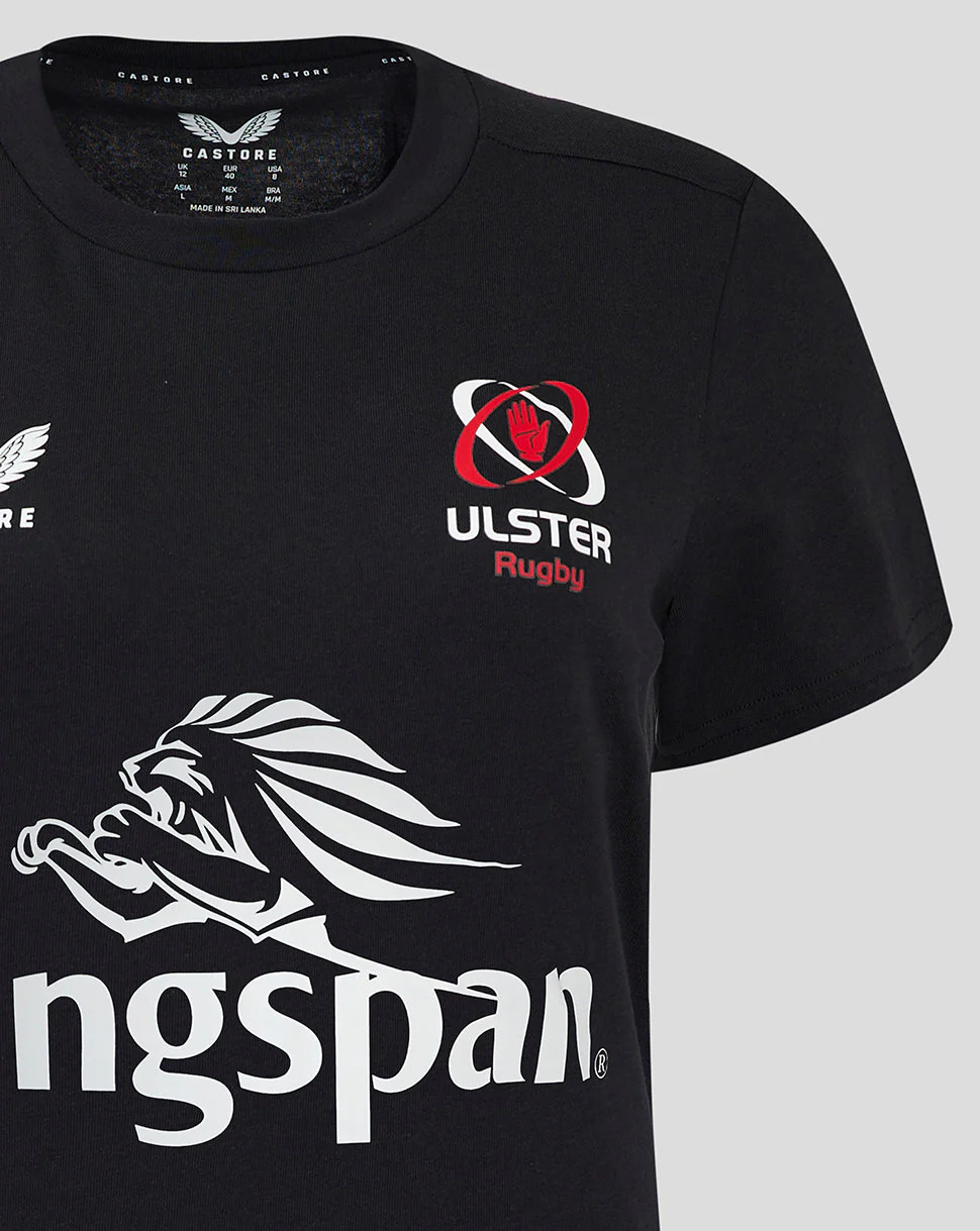 Ulster Womens 24/25 Training Tee - Black - Image 2