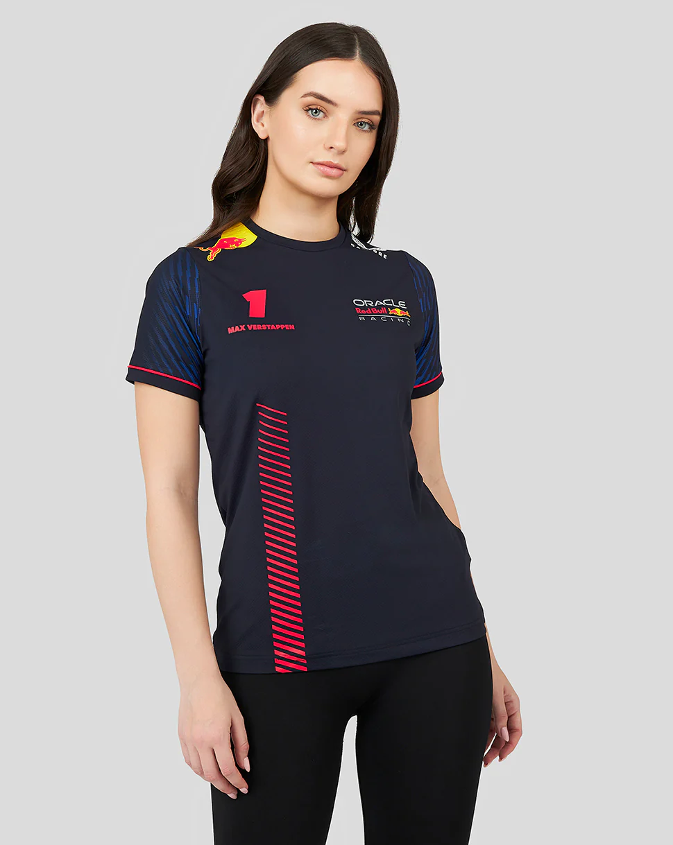 Oracle Red Bull Racing Womens T-Shirt Driver Max Verstappen - Night Sky