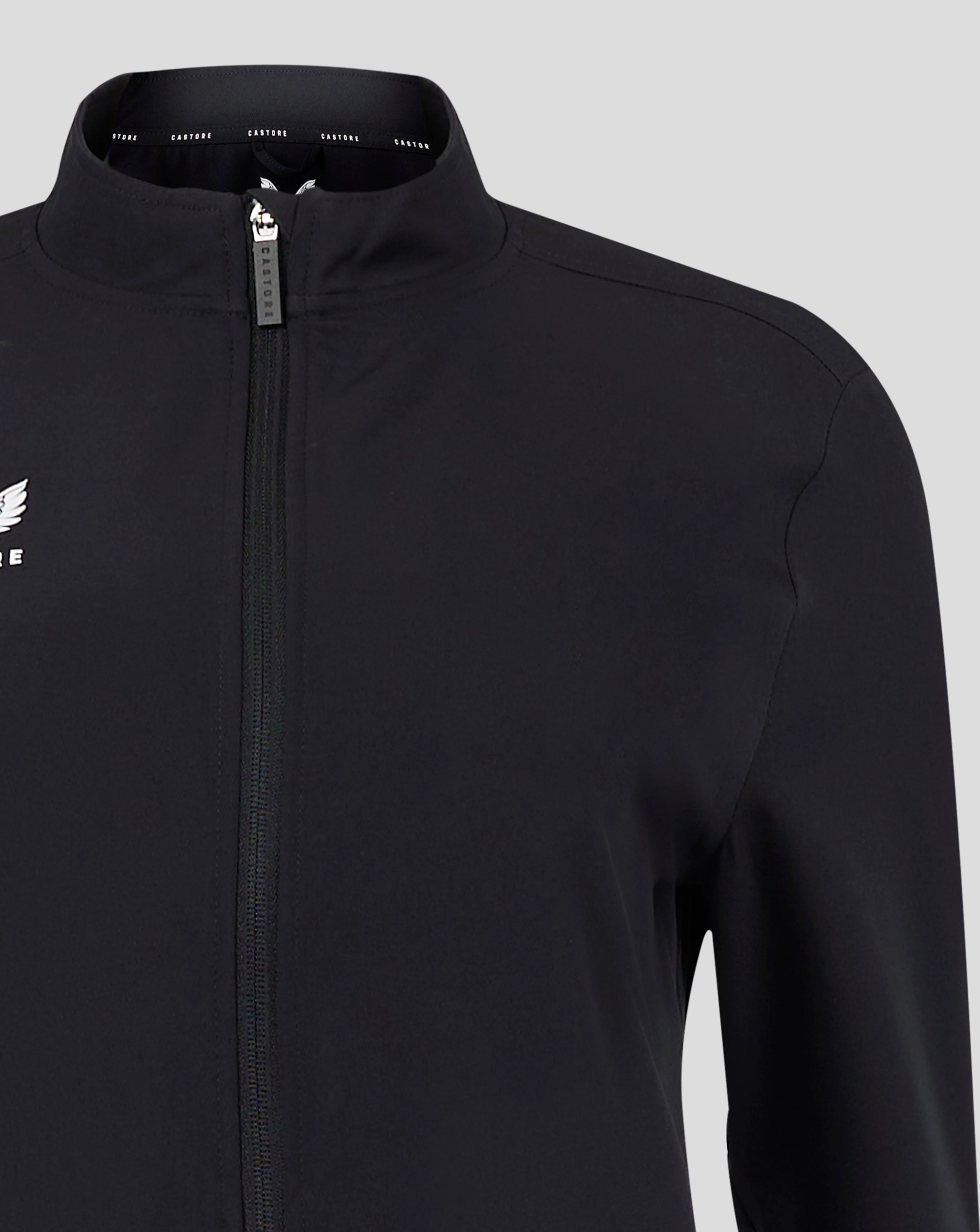 Womens Track Jacket - Caviar - Image 5