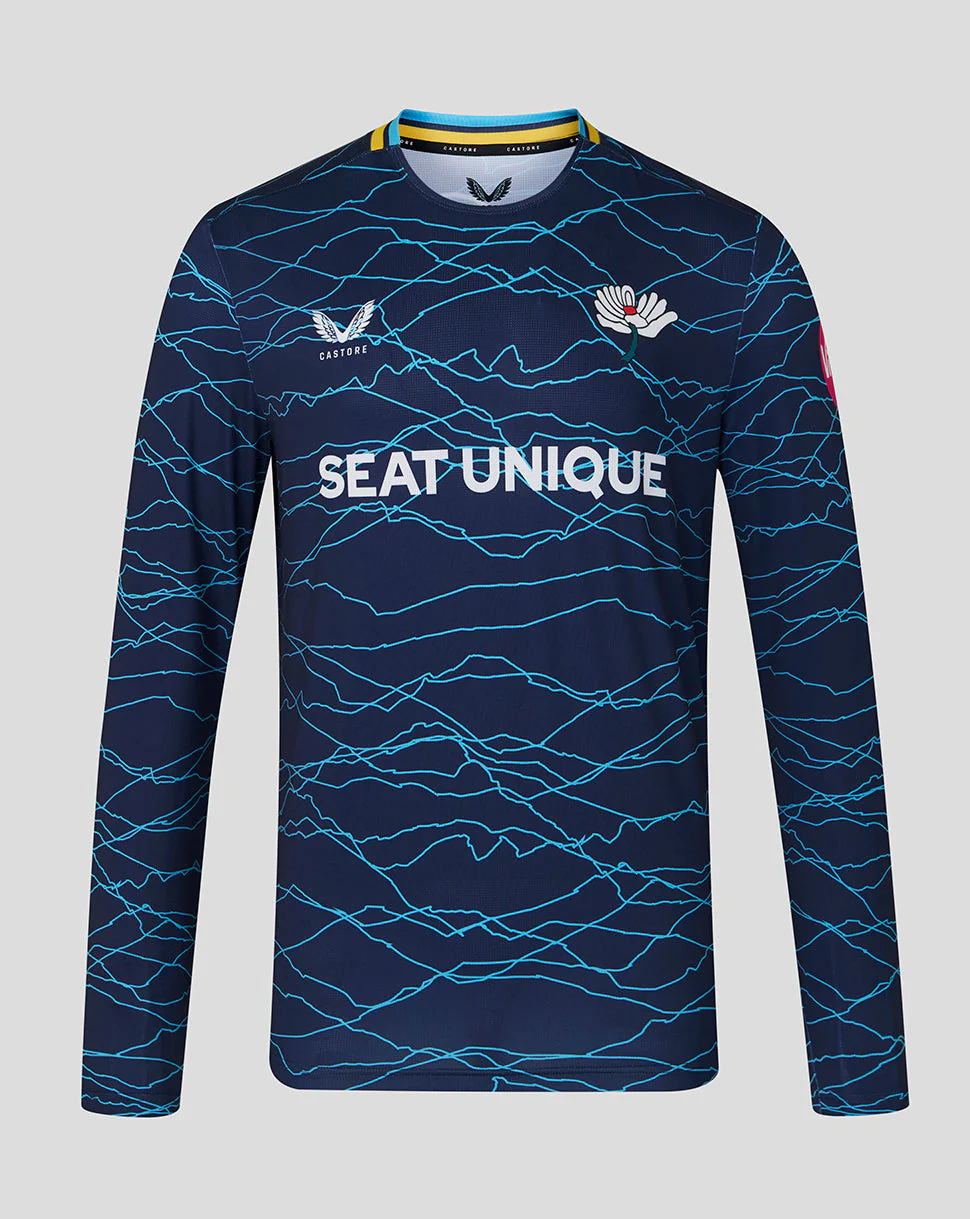 Yorkshire Cricket Men's 26/27 T20 Long Sleeve Jersey - Peacoat