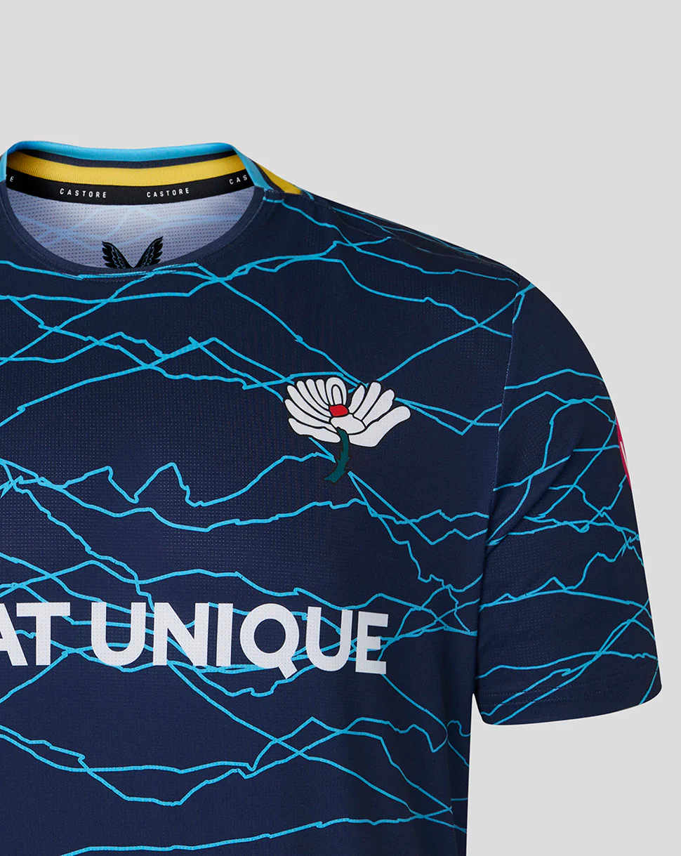 Yorkshire Cricket Men's 26/27 T20 Short Sleeve Jersey - Peacoat - Image 4