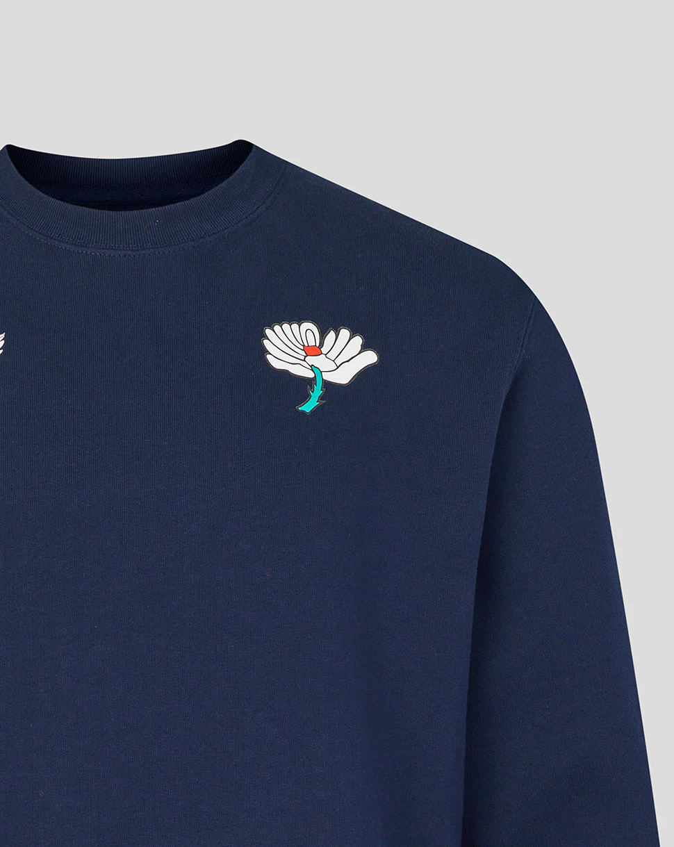 Yorkshire Cricket Unisex 26/27 Crewneck Sweatshirt - Navy - Image 4