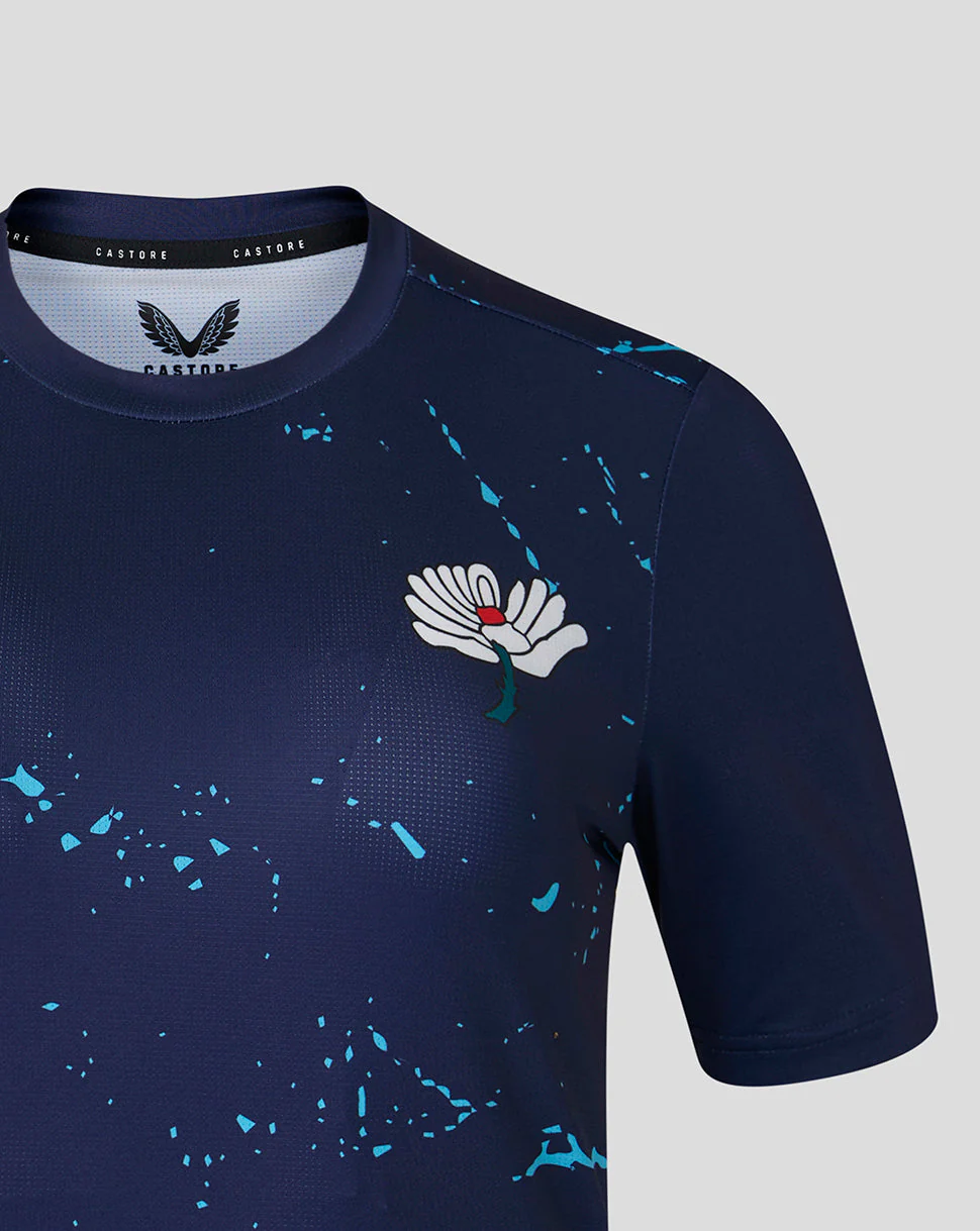 Yorkshire Cricket Women's 26/27 Short Sleeve Performance T-Shirt - Peacoat - Image 4