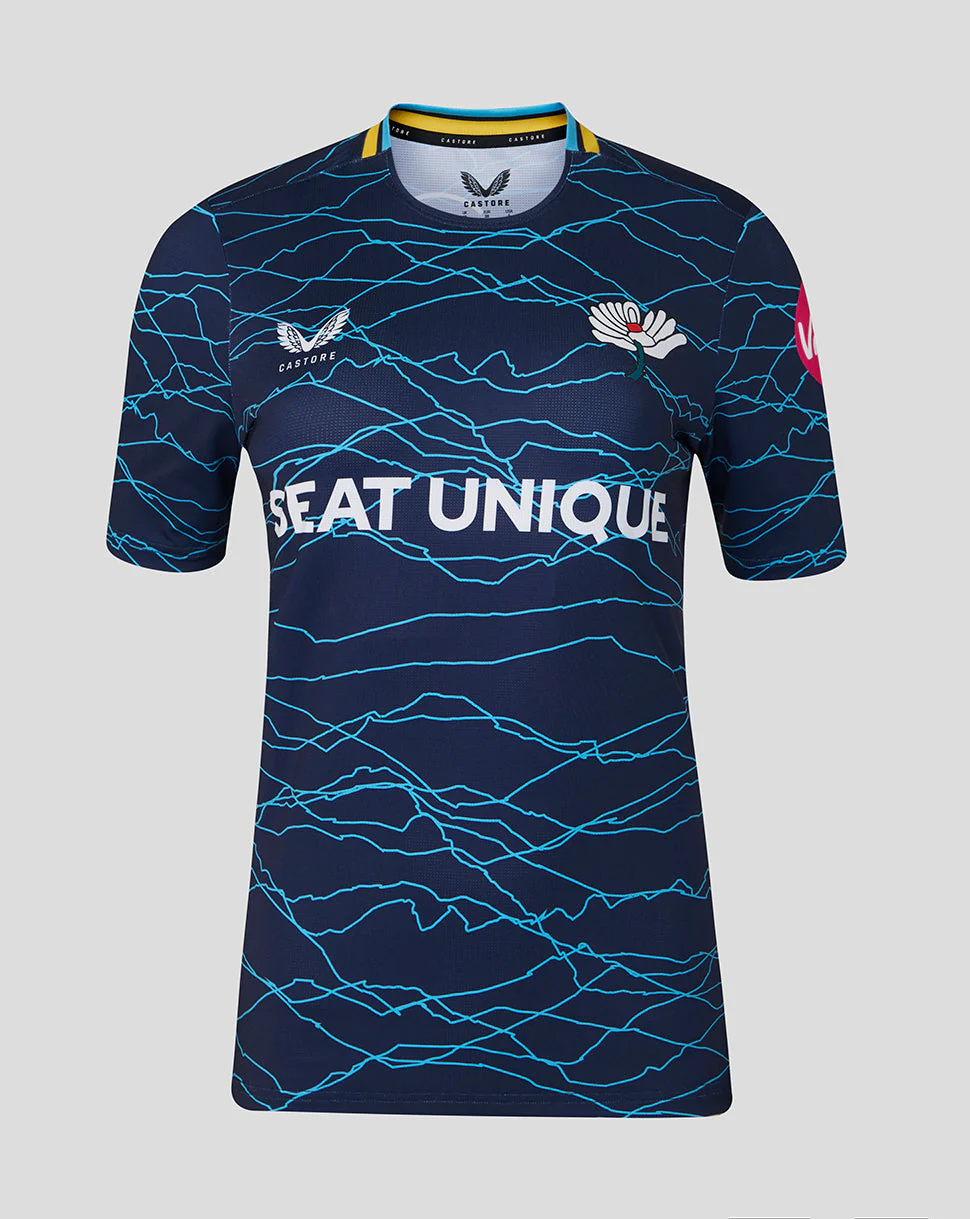 Yorkshire Cricket Women's 26/27 T20 Short Sleeve Jersey - Peacoat