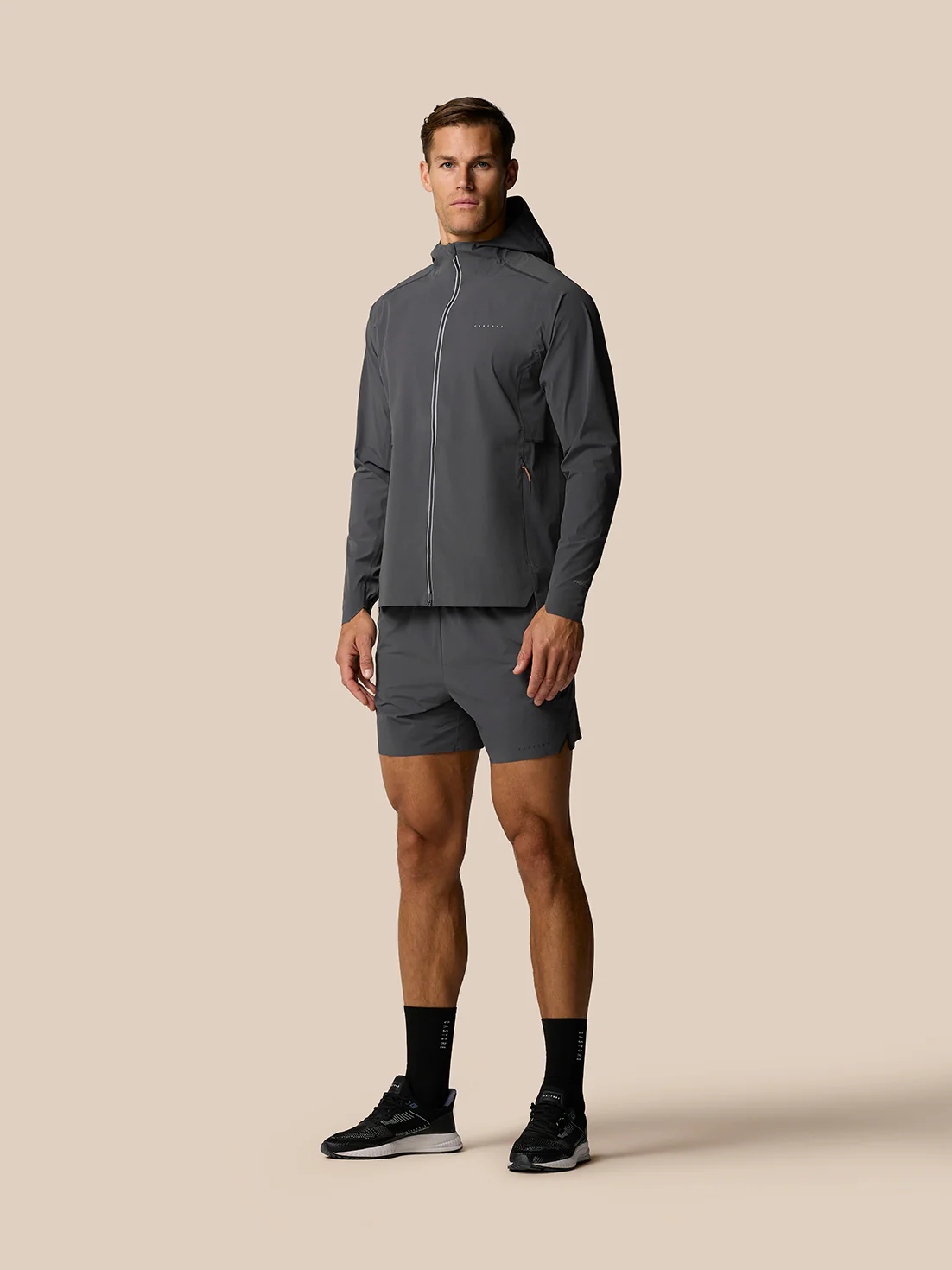 Zone Training LVS Jacket - Gunmetal/ Black Reflective - Image 3
